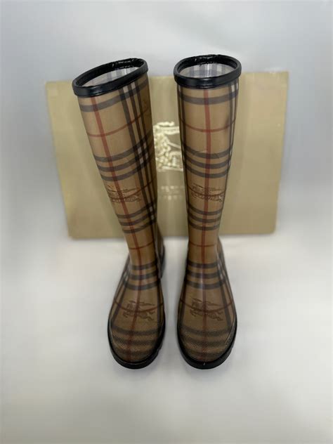 fake burberry patterned rain boots|burberry rain boots outlet.